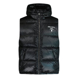 Nylon Down Re-Nylon Gilet Black