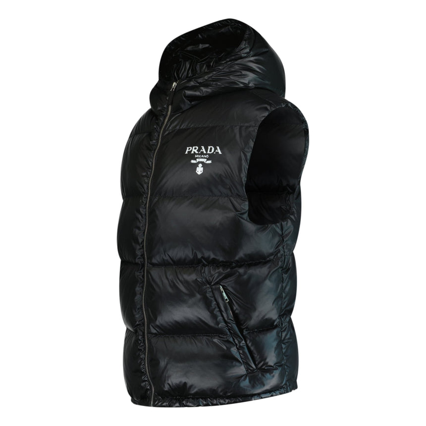 Prada Nylon Down RE-NYLON Gilet Black - Boinclo ltd - Outlet Sale Under Retail