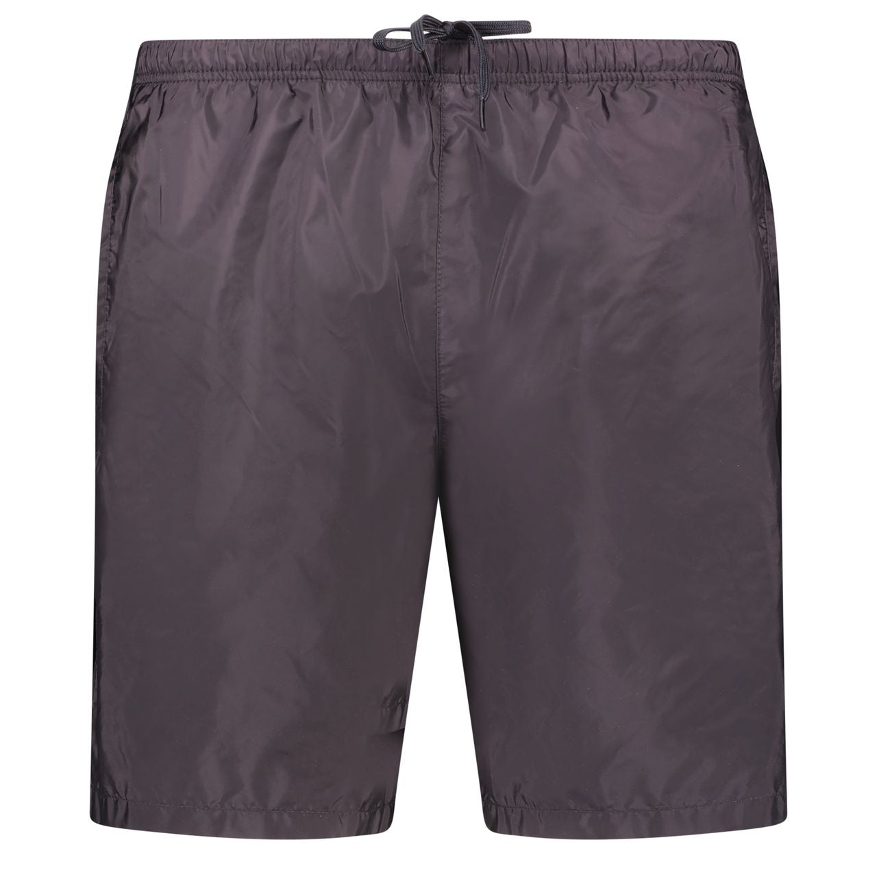 Color variation of Black Rubber Logo Swim Shorts Black