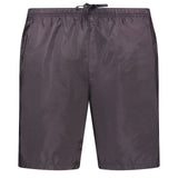 Black Rubber Logo Swim Shorts Black