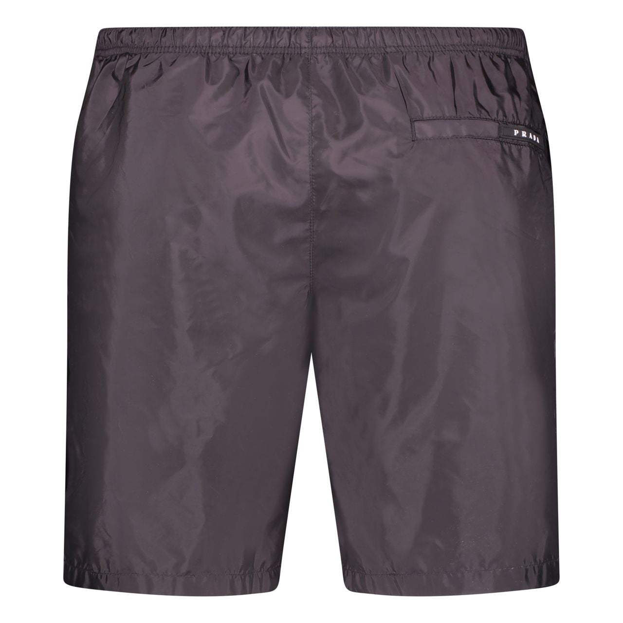 Color variation of Black Rubber Logo Swim Shorts Black