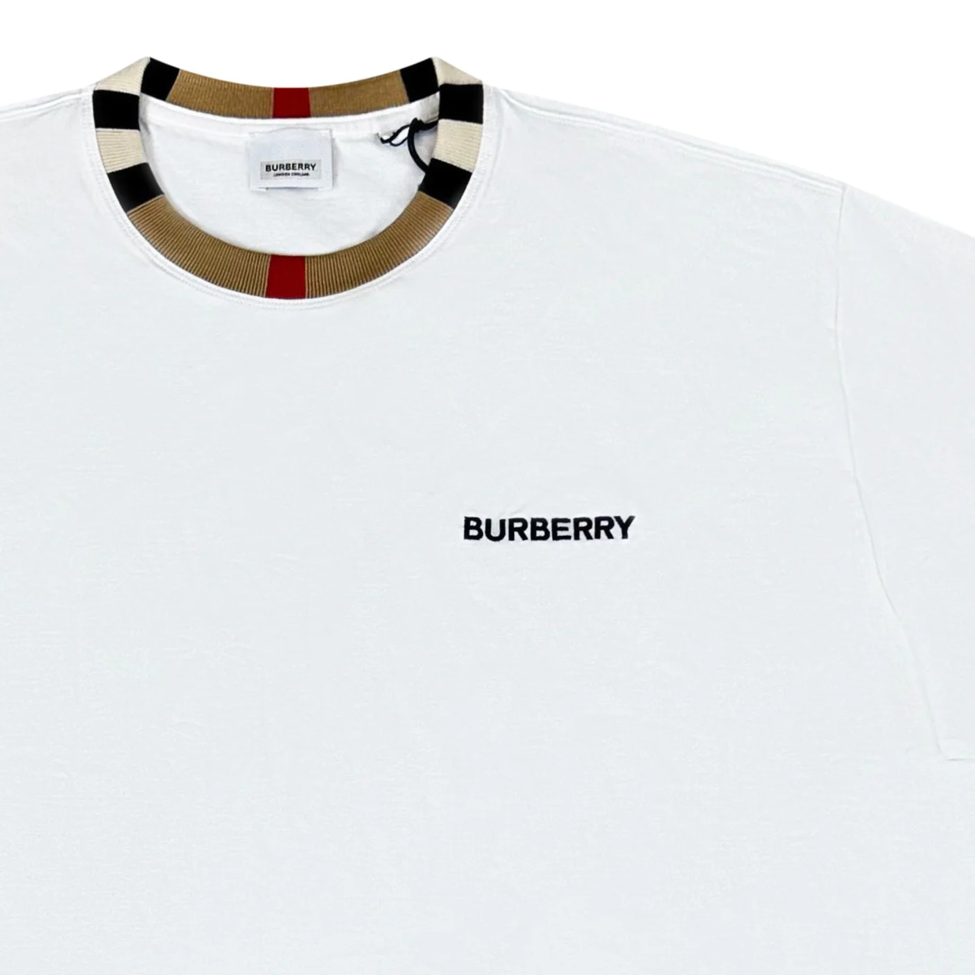 White burberry clearance long sleeve shirt