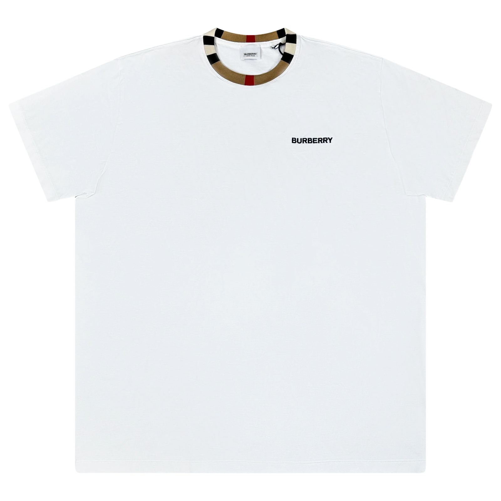 Burberry Jayson Check T Shirt White