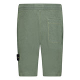 Stone Island Badge Bermuda Sweat Shorts Musk Green - Boinclo - Outlet Sale Under Retail