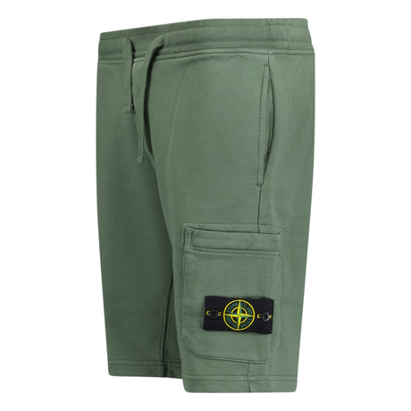 Stone Island Badge Sweat Shorts Green - Boinclo - Outlet Sale Under Retail