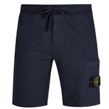 Stone Island Badge Sweat Shorts Navy - Boinclo ltd - Outlet Sale Under Retail