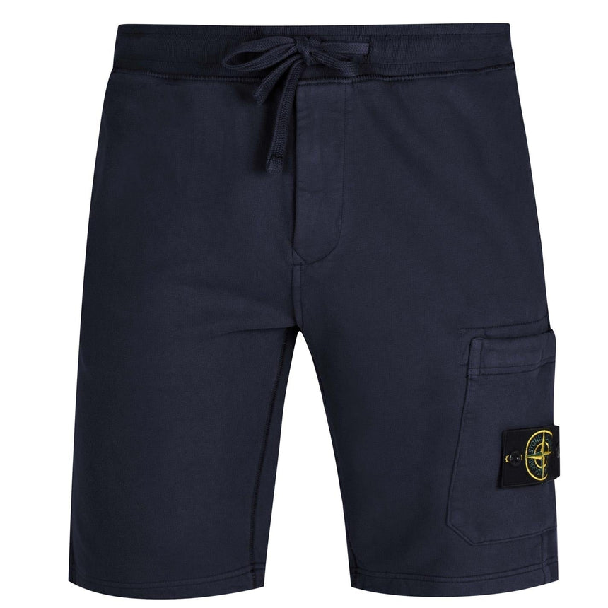 Stone Island Badge Sweat Shorts Navy - Boinclo ltd - Outlet Sale Under Retail