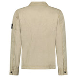 Stone Island Brushed Organic Cotton Canvas Overshirt in Desert - Boinclo - Outlet Sale Under Retail