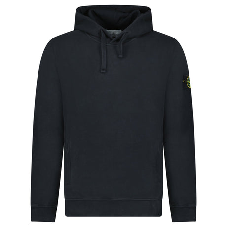 Stone Island Brushed Organic Cotton Hoodie Black - Boinclo - Outlet Sale Under Retail