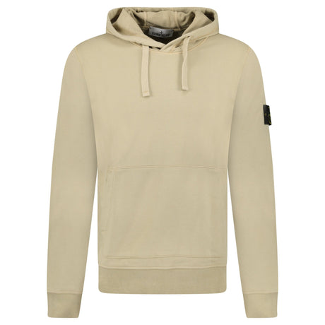 Stone Island Brushed Organic Cotton Hoodie Desert - Boinclo - Outlet Sale Under Retail