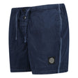 Stone Island Chrome Swim Shorts With Buttons Avio Blue - Boinclo ltd - Outlet Sale Under Retail