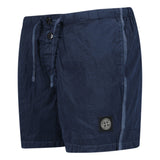 Stone Island Chrome Swim Shorts With Buttons Avio Blue - Boinclo ltd - Outlet Sale Under Retail