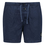 Stone Island Chrome Swim Shorts With Buttons Avio Blue - Boinclo - Outlet Sale Under Retail