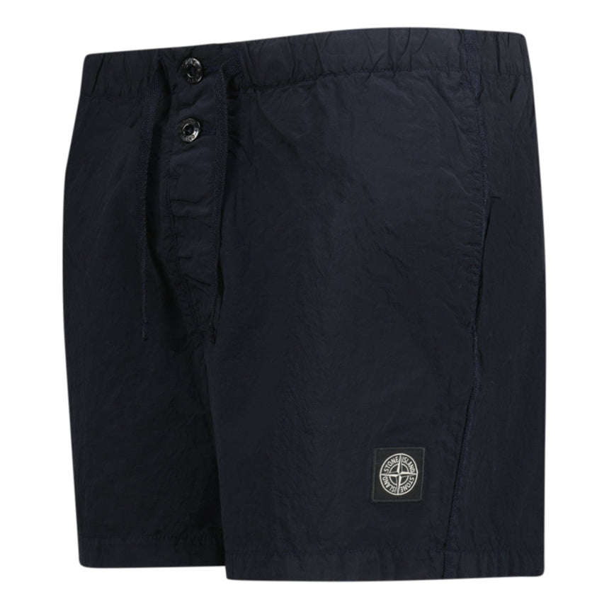 Stone Island Chrome Swim Shorts With Buttons Navy - Boinclo - Outlet Sale Under Retail