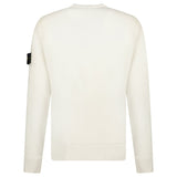 Stone Island Compass - Badge Wool Blend Jumper Cream - Boinclo - Outlet Sale Under Retail