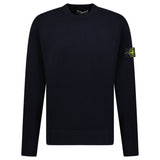 Stone Island Compass - Badge Wool Blend Jumper Navy - Boinclo - Outlet Sale Under Retail