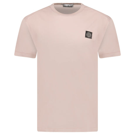 Stone Island Compass Logo Patch Cotton T-Shirt Antique Rose - Boinclo - Outlet Sale Under Retail