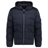 Stone Island Hooded Puffer Jacket In Seamless Tunnel Nylon Navy - Boinclo - Outlet Sale Under Retail