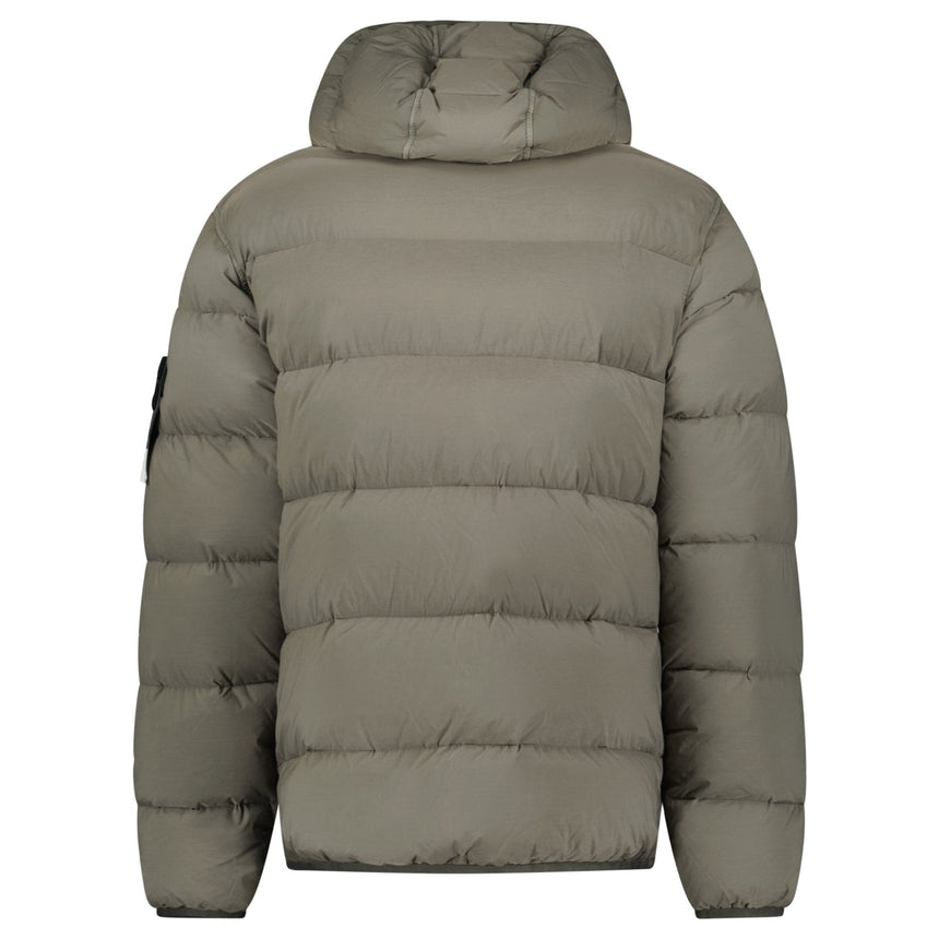 Stone Island Hooded Puffer Jacket In Seamless Tunnel Nylon Walnut Brown - Boinclo - Outlet Sale Under Retail