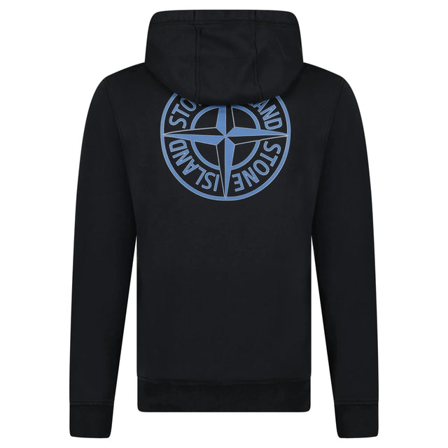 Stone Island Institutional Two Print Hoodie in Black - Boinclo - Outlet Sale Under Retail