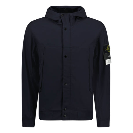 Stone Island Light Soft Shell - R Jacket Black - Boinclo ltd - Outlet Sale Under Retail