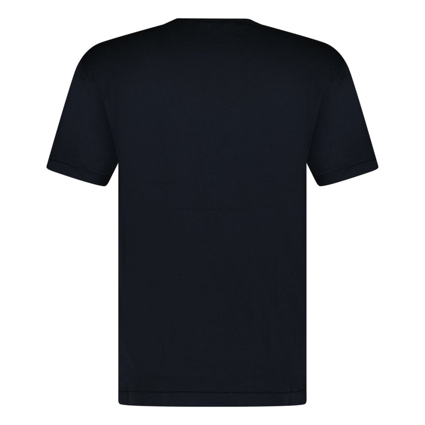 Stone Island Logo Patch Cotton T-Shirt Navy - Boinclo ltd - Outlet Sale Under Retail