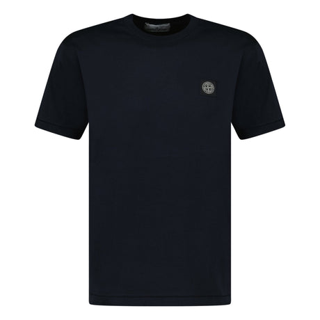 Stone Island Logo Patch Cotton T-Shirt Navy - Boinclo ltd - Outlet Sale Under Retail