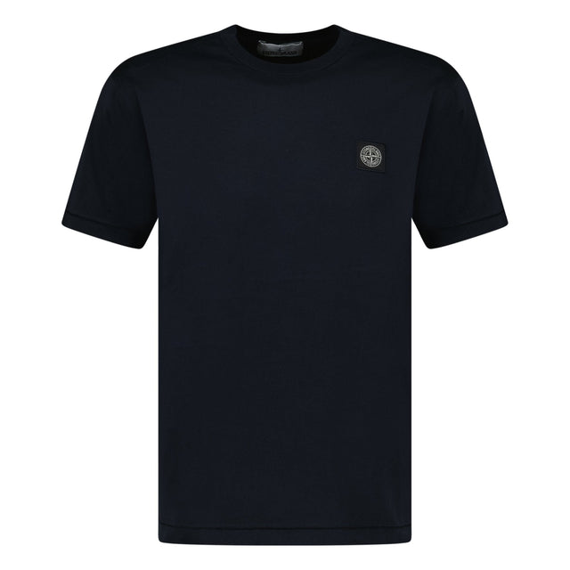 Stone Island Logo Patch Cotton T-Shirt Navy - Boinclo ltd - Outlet Sale Under Retail