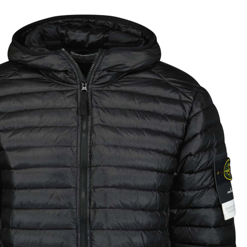 Stone Island Loom Woven Down Chambers Stretch Nylon-TC Jacket Black - Boinclo ltd - Outlet Sale Under Retail