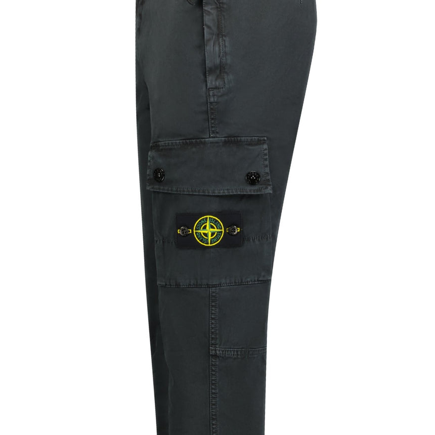 Stone Island Patch Cargo Trousers Black - Boinclo - Outlet Sale Under Retail