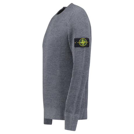 Stone Island Ribbed Crewneck Sweatshirt Dark Grey - Boinclo - Outlet Sale Under Retail