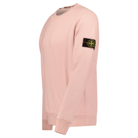 Stone Island Ribbed Detailed Crewneck Sweatshirt Antique Rose - Boinclo - Outlet Sale Under Retail