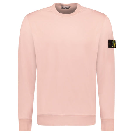 Stone Island Ribbed Detailed Crewneck Sweatshirt Antique Rose - Boinclo - Outlet Sale Under Retail
