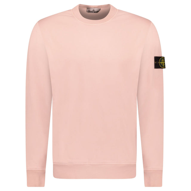 Stone Island Ribbed Detailed Crewneck Sweatshirt Antique Rose - Boinclo - Outlet Sale Under Retail