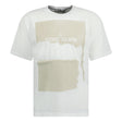 Stone Island Scratched Logo Print T-Shirt White - Boinclo ltd - Outlet Sale Under Retail