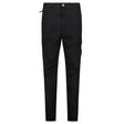 Stone Island Stretch Organic Broken Twill Cotton 'OLD' Effect Cargo Trousers in Black - Boinclo - Outlet Sale Under Retail