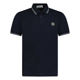 Stone Island Stripe Collar Polo T-Shirt Slim Fit Navy - Boinclo ltd - Outlet Sale Under Retail