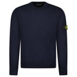 Stone Island Thick Knitted Compass - Badge Sweater in Navy Blue - Boinclo - Outlet Sale Under Retail