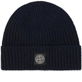 Stone Island Wool Beanie Hat Navy - Boinclo ltd - Outlet Sale Under Retail