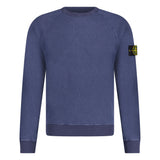 Badge Cotton Sweatshirt Blue