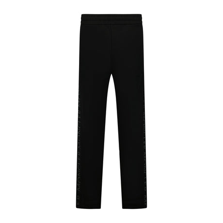 Moncler Tape Writing Logo Sweatpants Black - Boinclo ltd