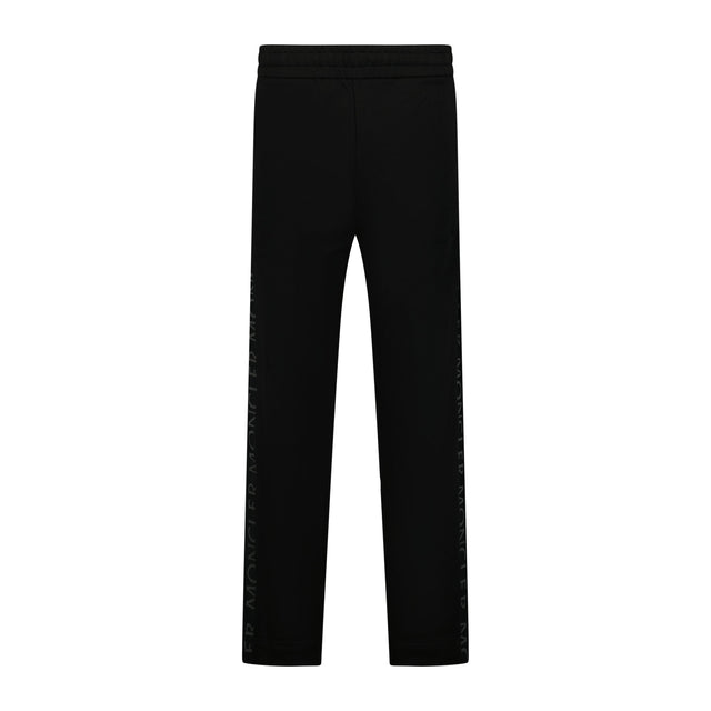 Moncler Tape Writing Logo Sweatpants Black - Boinclo ltd