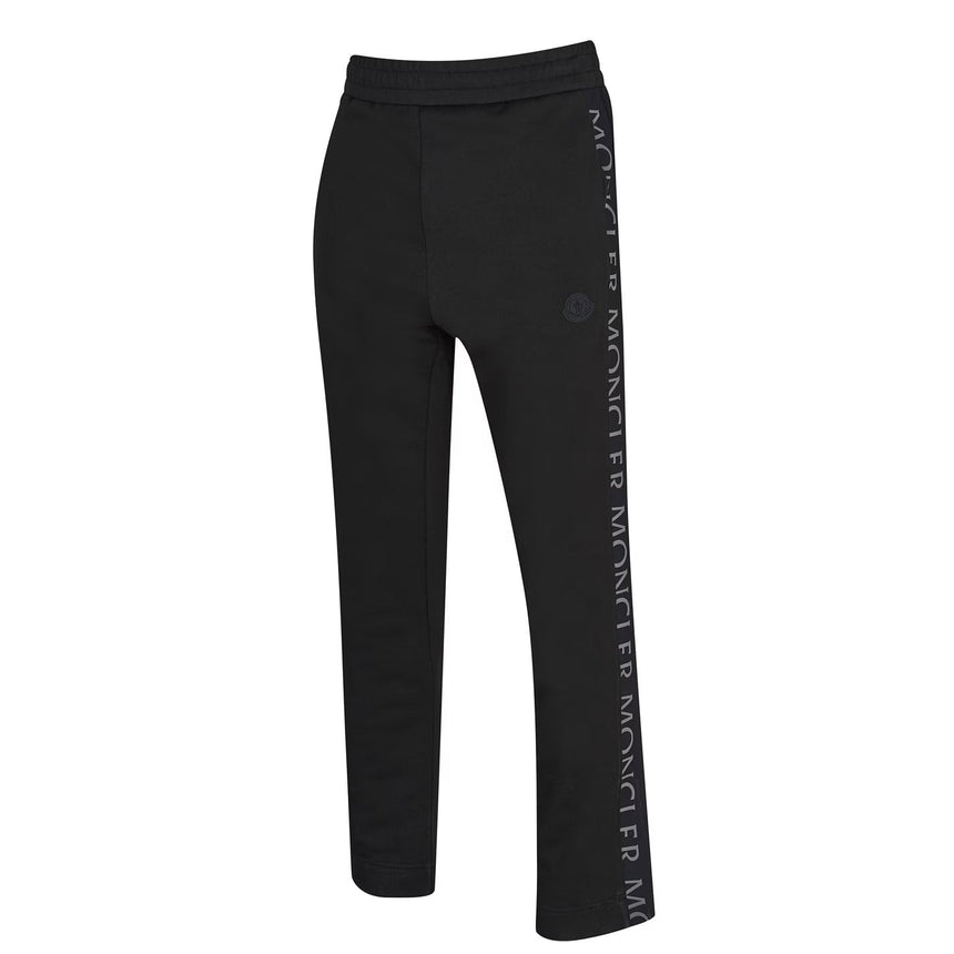 Moncler Tape Writing Logo Sweatpants Black - Boinclo ltd